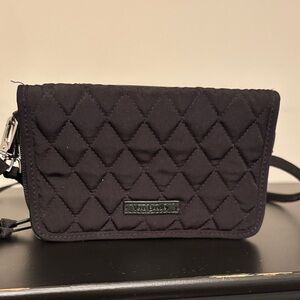 Vera Bradley Black Quilted Wristlet